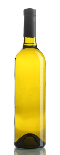 Beyaz şarap şişesi. — Stok fotoğraf