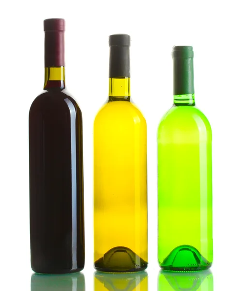 흰색 절연 와인 병 — 스톡 사진