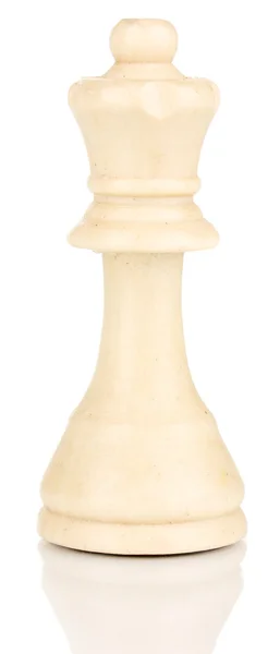 Satranç taşını üzerinde beyaz izole — Stok fotoğraf