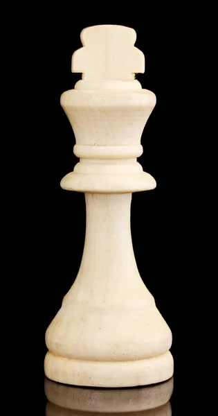 Pieza de ajedrez aislada sobre negro — Foto de Stock
