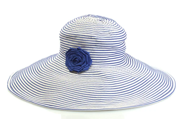 美しい夏の女性の帽子白い背景で隔離 — ストック写真