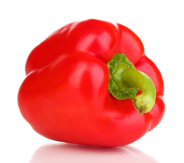 Tasty pepper isolated on white Stock Photo