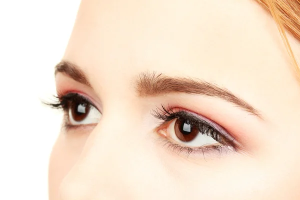 Weibliche Augen mit wunderschönem Make-up — Stockfoto