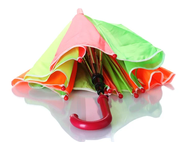 Barevný deštník izolovaných na bílém — Stock fotografie