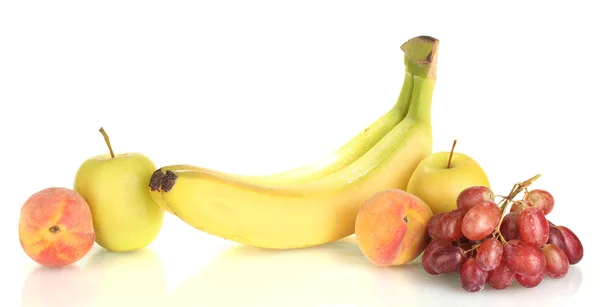 Ripe fruits isolated on white — Stock Photo, Image