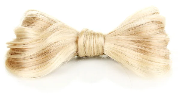 Λαμπερό ξανθά μαλλιά-pin απομονωθεί σε λευκό — Φωτογραφία Αρχείου