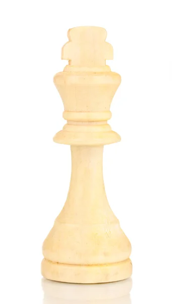 白で隔離されるチェスの駒 — ストック写真