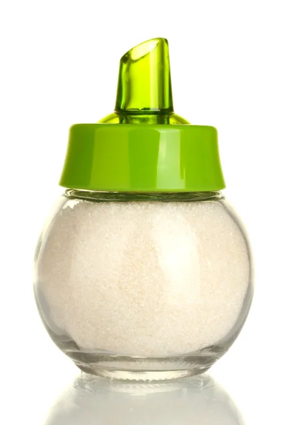 Sugar bowl isolated on white background close-up — Stock Photo, Image
