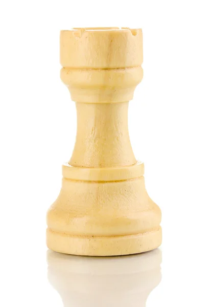 Pièce d'échecs isolée sur blanc — Photo
