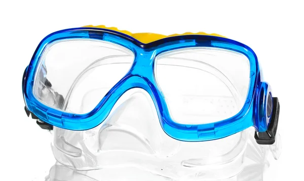 Gafas de natación azules aisladas en blanco —  Fotos de Stock