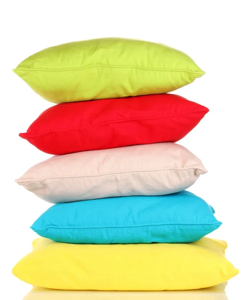 Φωτεινό χρώμα μαξιλάρια που απομονώνονται σε λευκό — Φωτογραφία Αρχείου
