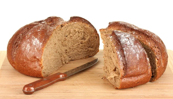 Potongan roti pada latar belakang putih close-up — Stok Foto