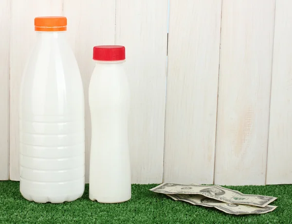 Концепція постачання молока — стокове фото