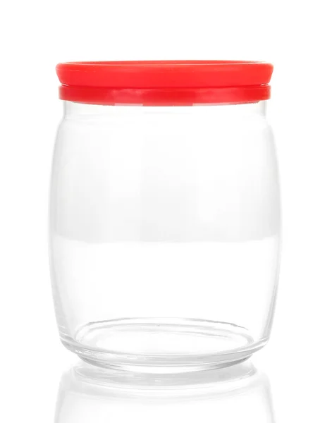 白で隔離される明るい空瓶 — ストック写真