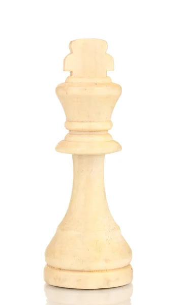 Satranç taşını üzerinde beyaz izole — Stok fotoğraf