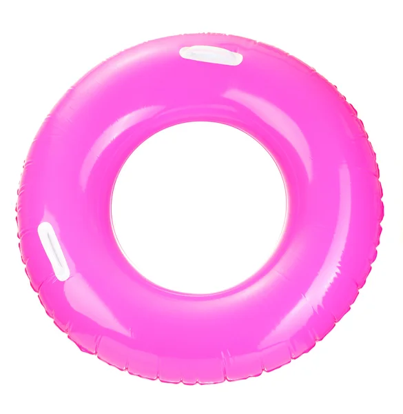 Розовое кольцо жизни, изолированное на белом — стоковое фото