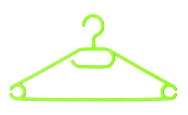 Plastic hanger isolated on white — Stock Photo, Image