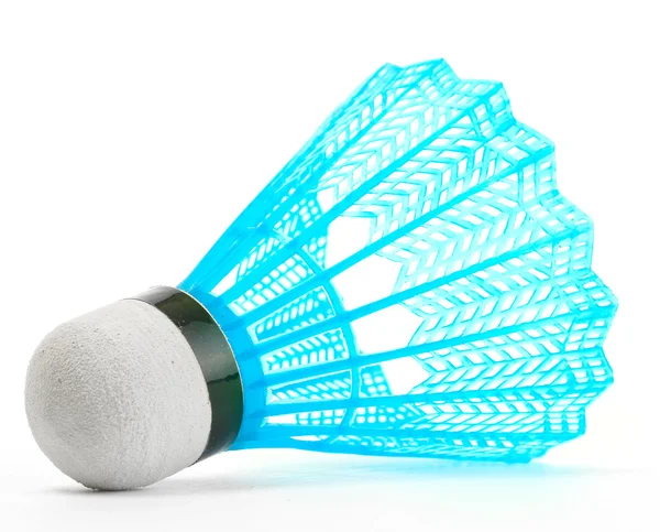 Modré plastové kuželka izolované na bílém — Stock fotografie
