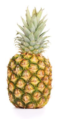 Beyaz üzerine izole edilmiş ananas