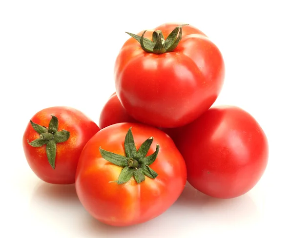 Tomates isolées sur blanc — Photo