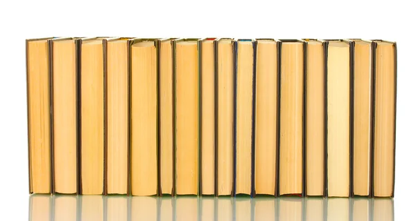 Pila de libros aislados sobre fondo blanco —  Fotos de Stock