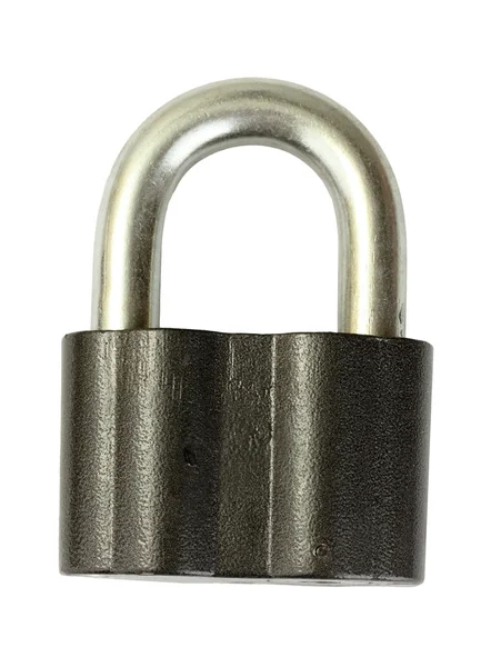 Old padlock isolated on white background — Stock Photo, Image