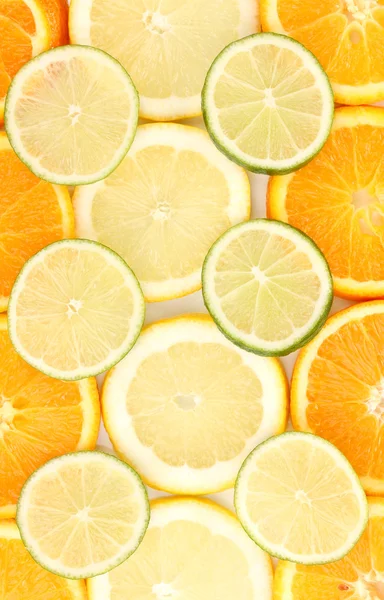 Calce arancione e limone da vicino — Foto Stock