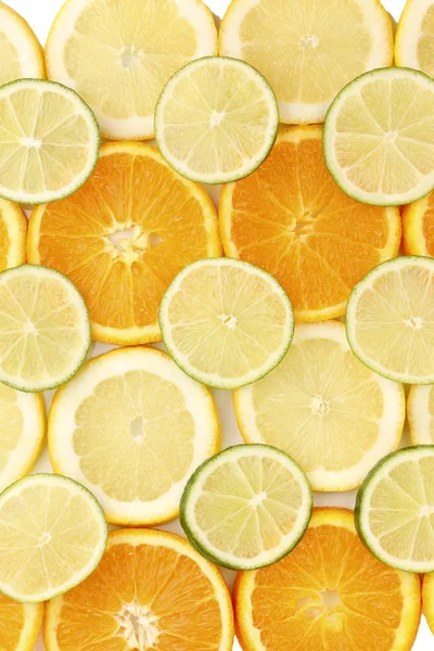 Orange citron vert et citron en gros plan — Photo