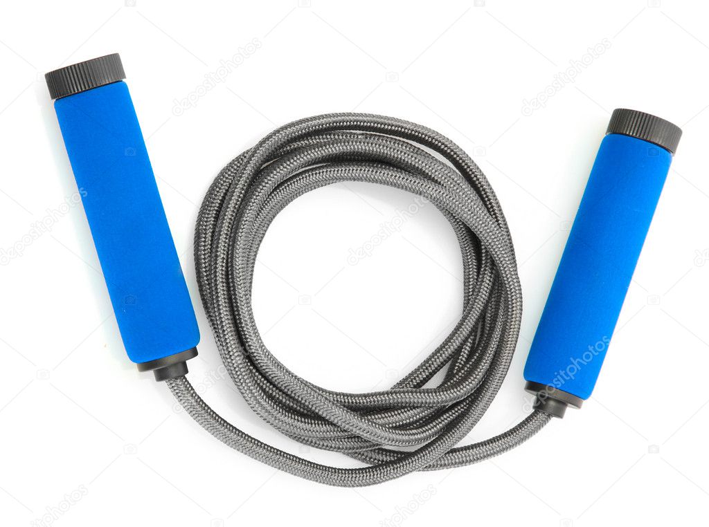Skipping rope isolated on white