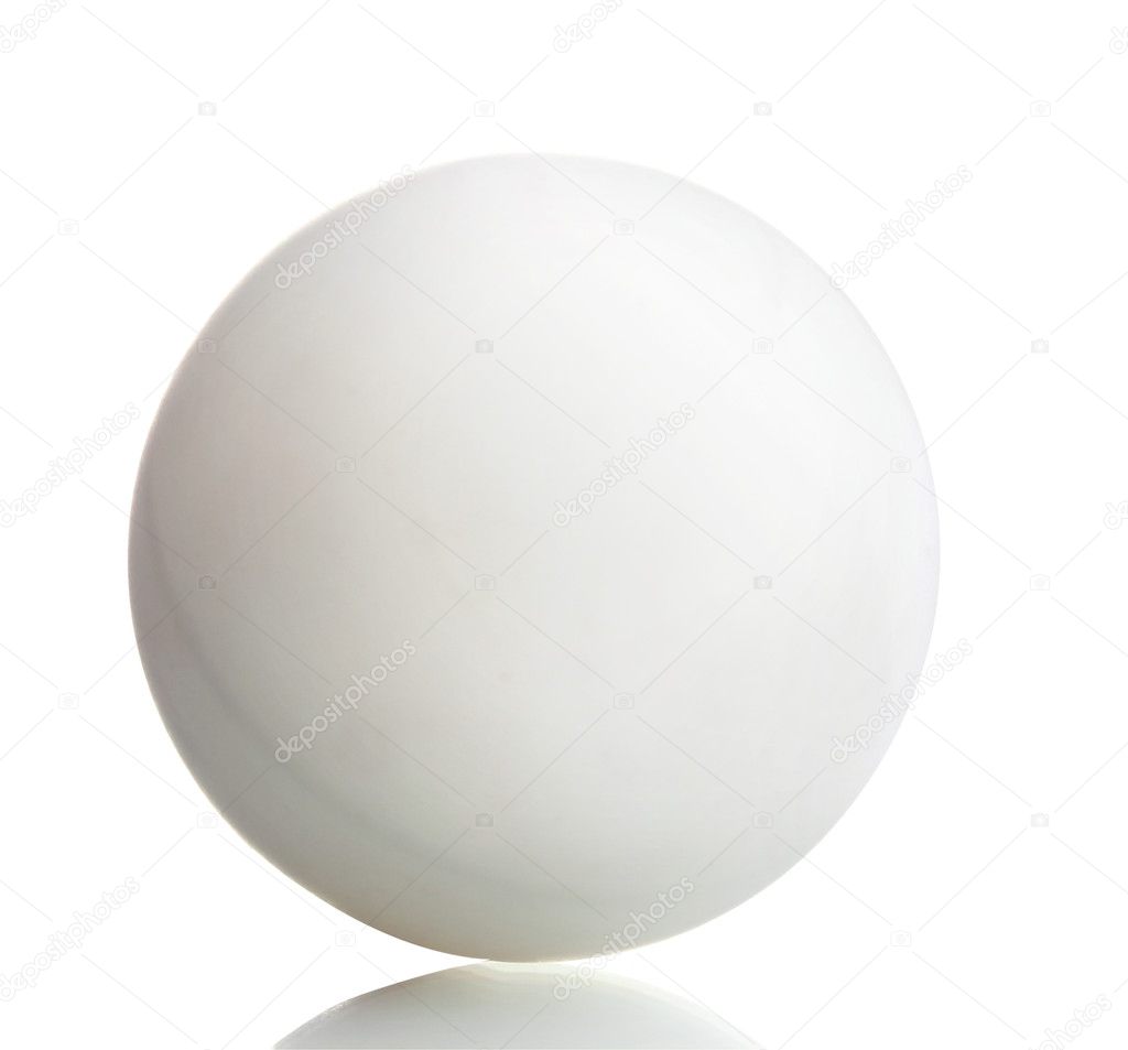 Ping-pong ball isolated on white