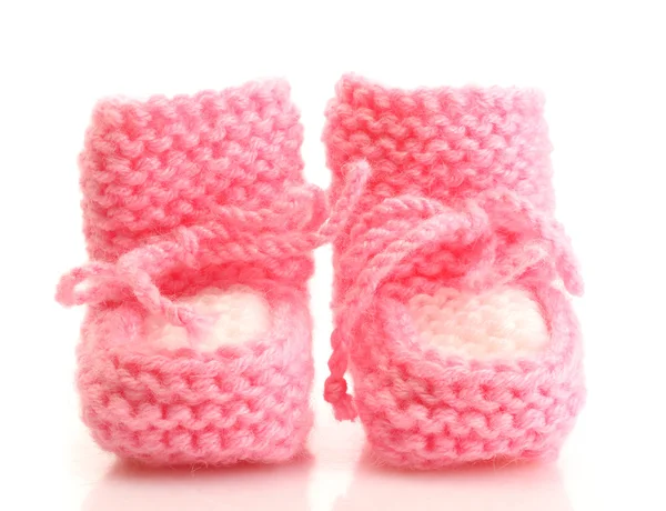 Roze babylaarsjes geïsoleerd op wit — Stockfoto