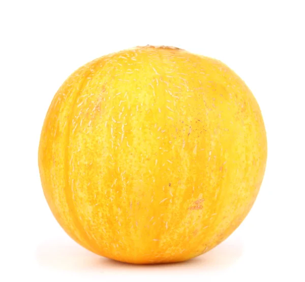 Dojrzały melon na białym tle — Zdjęcie stockowe