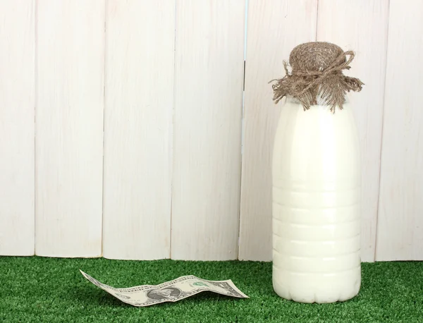 Concept van levering melk — Stockfoto