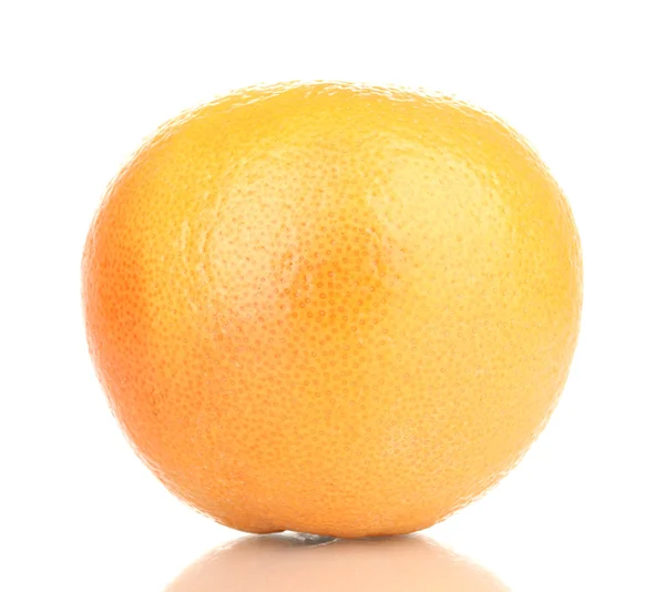 Спелые грейпфруты, изолированные на белом — стоковое фото