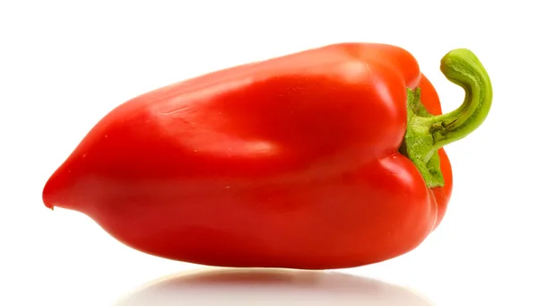 Fresh red paprika isolated on white — Stock Photo, Image