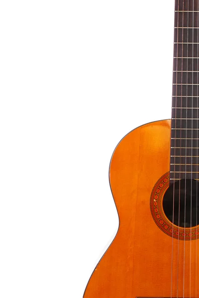 Retro guitar isolated on white — Stock Photo, Image