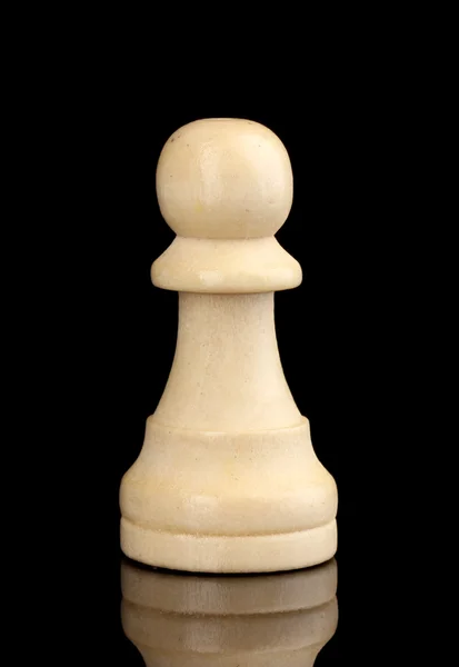 블랙에 고립 된 체스 조각 — 스톡 사진