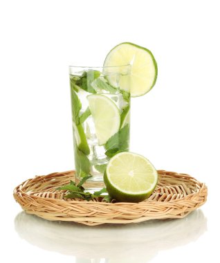 Mojito üzerinde beyaz izole yönetim kurulu