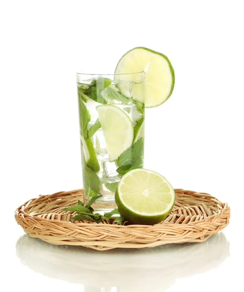 Mojito on the board isolated on white — Stock Photo, Image