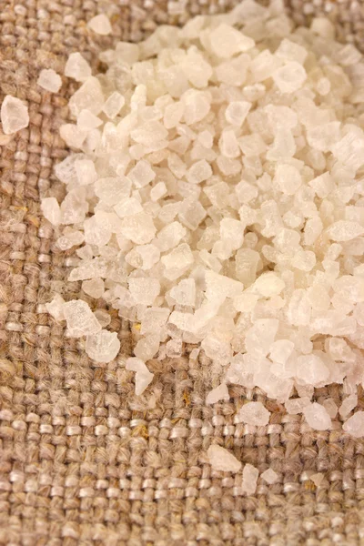 Mořská sůl na vyhození detail — Stock fotografie