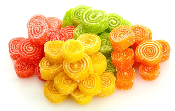Dulces caramelos de gelatina aislados en blanco — Foto de Stock