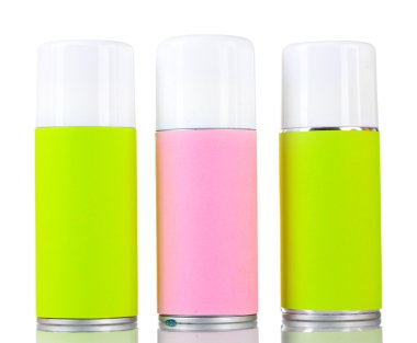 Aerosol üzerinde beyaz izole