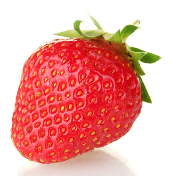 Söt mogen jordgubbe isolerad på vit — Stockfoto