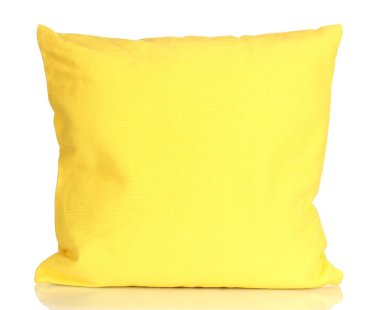 Bright color pillow isolated on white