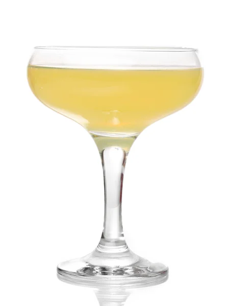 Τροπικός χυμός σε ποτήρι που απομονώνονται σε λευκό — Φωτογραφία Αρχείου