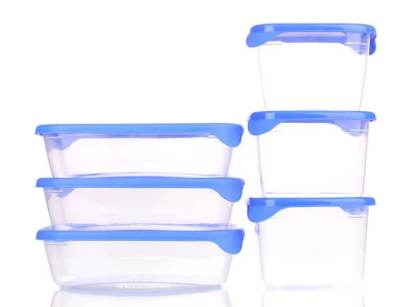 白で隔離される食品用プラスチック容器 — ストック写真