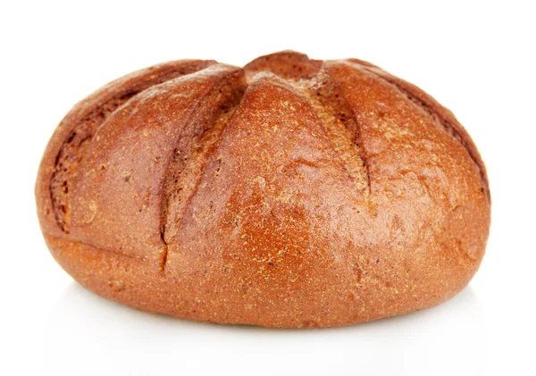 Pane intero fatto in casa isolato su sfondo bianco — Foto Stock