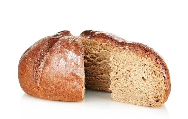 Σπιτικό ψωμί που απομονώνονται σε λευκό φόντο — Φωτογραφία Αρχείου