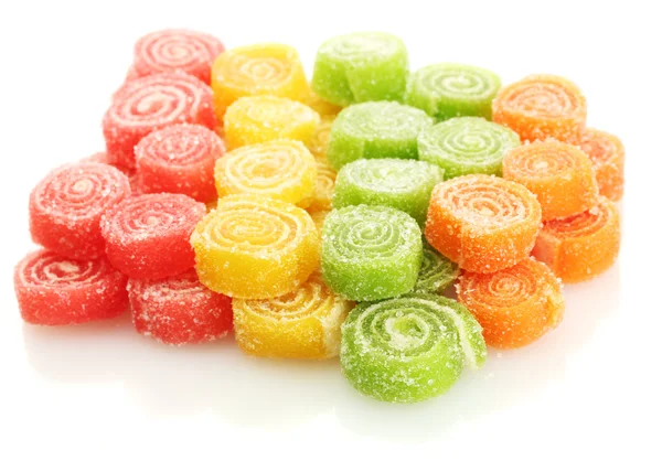 Caramelle dolci gelatina isolate su bianco — Foto Stock