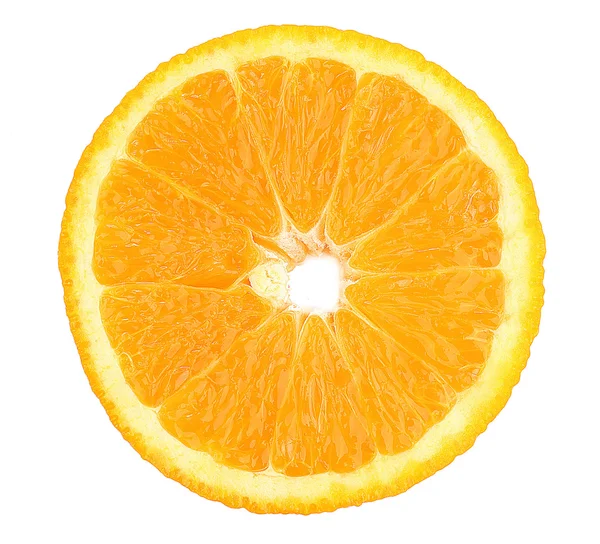 Pomarańcze z bliska na białym tle — Zdjęcie stockowe
